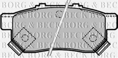 BORG & BECK bbp1657 -  Комплект тормозных колодок, дисковый тормоз